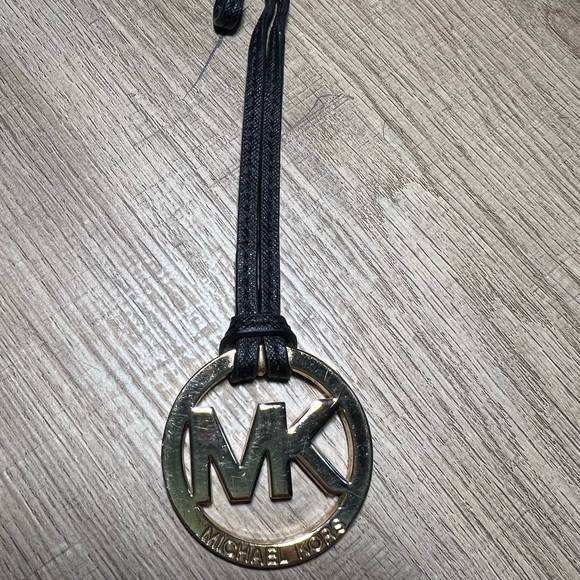 Michael Kors Gold and Black and gold medallion bag charm - Picture 3 of 7